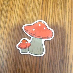 Mushroom sticker